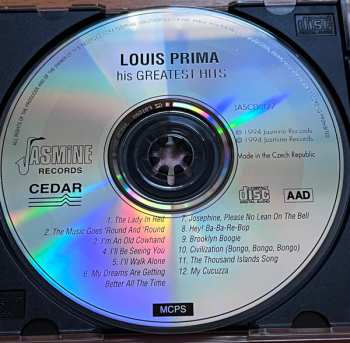 CD Louis Prima: His Greatest Hits