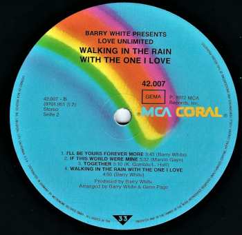 LP Love Unlimited: Walking In The Rain With The One I Love
