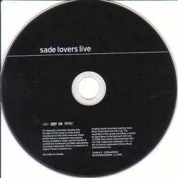 DVD Sade: Lovers Live
