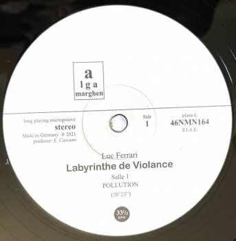 2LP Luc Ferrari: Labyrinthe de Violence LTD | NUM