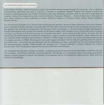 CD Luc Ferrari: Les Anecdotiques: Exploitation Des Concepts N° 6