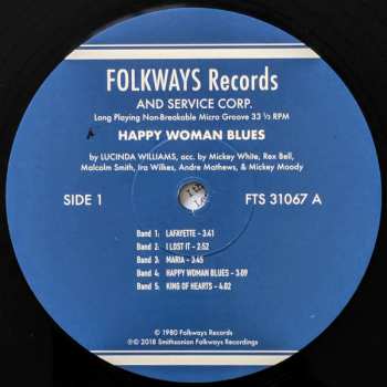 LP Lucinda Williams: Happy Woman Blues