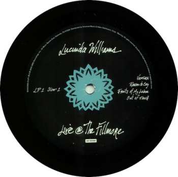 3LP Lucinda Williams: Live @ The Fillmore