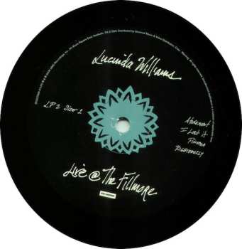 3LP Lucinda Williams: Live @ The Fillmore