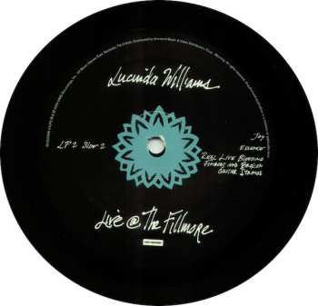 3LP Lucinda Williams: Live @ The Fillmore