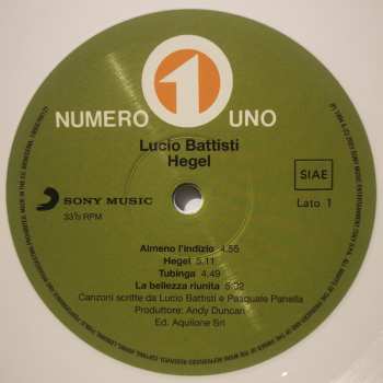 LP Lucio Battisti: Hegel CLR | LTD