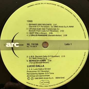 LP Lucio Dalla: 1999