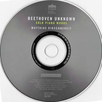 CD Ludwig van Beethoven: Beethoven Unknown: Solo Piano Works