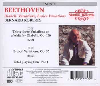 CD Ludwig van Beethoven: Bernard Roberts Plays Beethoven - Variations On A Waltz By Diabelli, Eroica Variations Op 120, Op 35