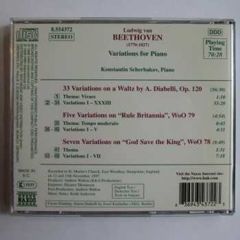 CD Ludwig van Beethoven: Diabelli Variations / Variations On "Rule Britannia" / Variations On "God Save The King"