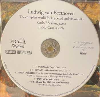2CD Ludwig van Beethoven: Sonatas Opp.5, 69, 102, Variations WoO.45, 46, Op.66