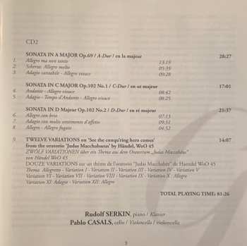 2CD Ludwig van Beethoven: Sonatas Opp.5, 69, 102, Variations WoO.45, 46, Op.66