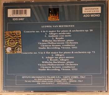 CD Ludwig van Beethoven: Piano Concertos n, 4 & 5 "Empereror"