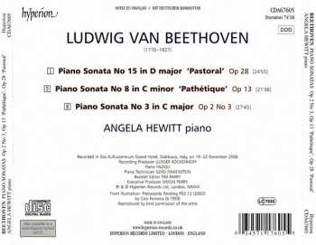 CD Ludwig van Beethoven: Piano Sonatas Op 13 'Pathétique' - Op 28 'Pastoral' - Op 2 No 3