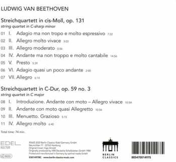 CD Ludwig van Beethoven: Streichquartett Cis-Moll Op. 131 