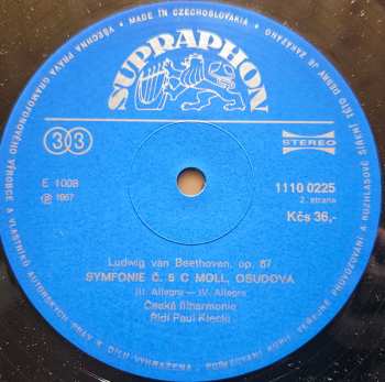 LP The Czech Philharmonic Orchestra: 5·Symfonie C Moll Osudová