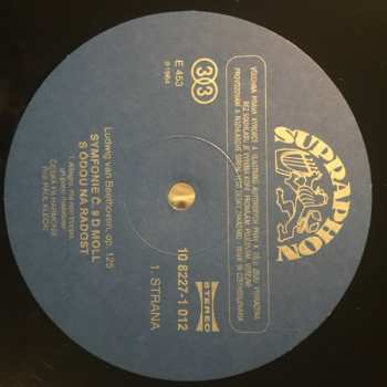 2LP The Czech Philharmonic Orchestra: Symfonie Č. 9 D Moll, S Ódou Na Radost, Op. 125 (2xLP) (90 1)