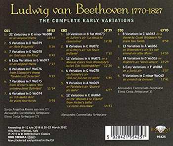 3CD Ludwig van Beethoven: The Complete Early Variations