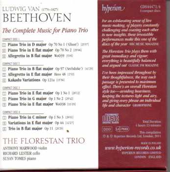 4CD/Box Set Ludwig van Beethoven: The Complete Music For Piano Trio 