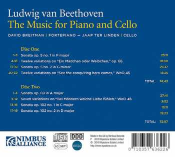 2CD Ludwig van Beethoven: The Music For Cello And Piano