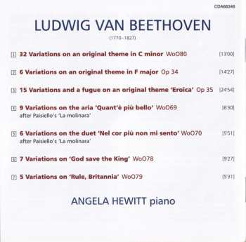 CD Ludwig van Beethoven: Variations (WoO80 ~ Op 34 'Eroica' ~ WoO69 & 70 'La Molinara' ~ WoO78 'God Save The King' ~ WoO79 'Rule, Britannia')