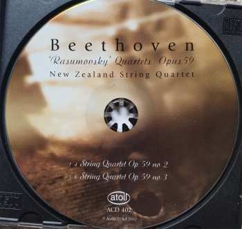 CD Ludwig van Beethoven: Rasumovsky Quartets Opus 59 Nos. 2 & 3