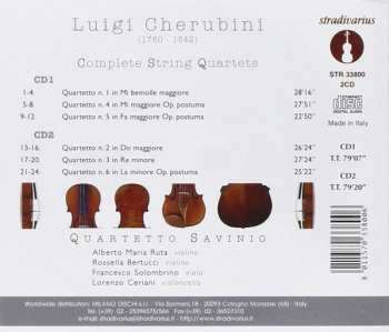2CD Luigi Cherubini: Complete String Quartets