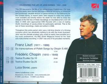 CD Luiza Borac: Chopin Études / Six Polish Songs