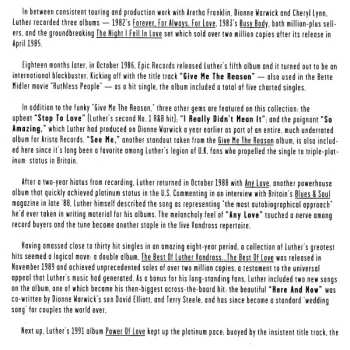 CD Luther Vandross: Greatest Hits 1981-1995