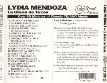 CD Lydia Mendoza: La Gloria De Texas