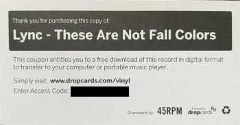 2LP Lync: These Are Not Fall Colors CLR | LTD | DLX