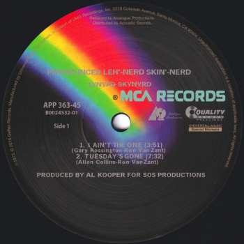 2LP Lynyrd Skynyrd: (pronounced'lĕh-'nérd'skin-'nérd) LTD