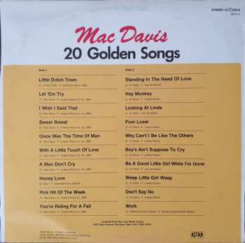 LP Mac Davis: 20 Golden Songs