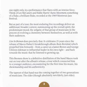 2CD Maceo Parker: Roots Revisited The Bremen Concert