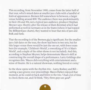 2CD Maceo Parker: Roots Revisited The Bremen Concert