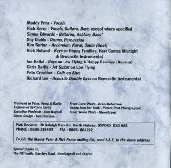 CD Maddy Prior: Happy Families