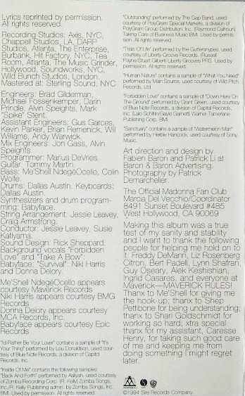 CD Madonna: Bedtime Stories