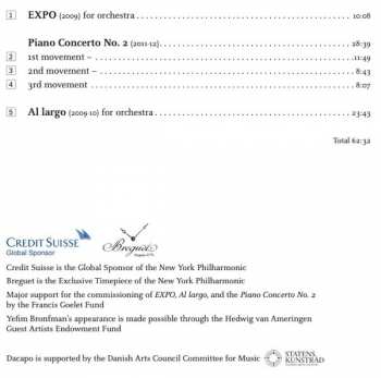 CD The New York Philharmonic Orchestra: EXPO • Piano Concerto No. 2 • Al Largo