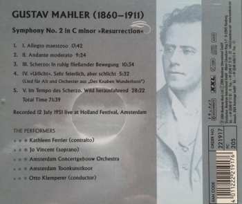 CD Otto Klemperer: Symphony No. 2 In C Minor "Resurrection"