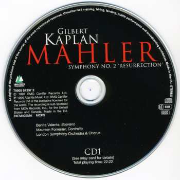 2CD The London Symphony Orchestra: Symphony No. 2 'Resurrection'