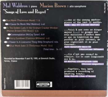 CD Mal Waldron: Songs Of Love And Regret