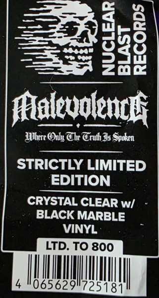 LP Malevolence: Where Only The Truth Is Spoken CLR | LTD