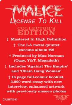 CD Malice: License To Kill