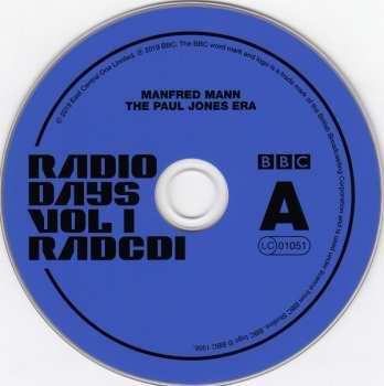 2CD Manfred Mann: Radio Days Vol 1 / The Paul Jones Era (Live At The BBC 64-66)