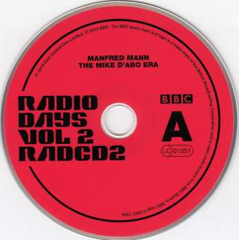 2CD Manfred Mann: Radio Days Vol 2 / The Mike D'Abo Era (Live At The BBC 66-69)