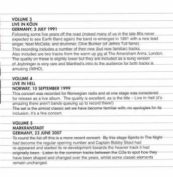5CD/Box Set Manfred Mann's Earth Band: Bootleg Archives Volumes 1-5