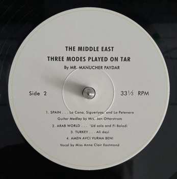 LP Lloyd Miller: The Middle East (Three Modes Played On Tar)