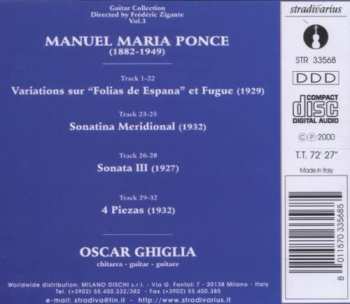 CD Manuel María Ponce Cuéllar: Variations Sur "Folias De España" Et Fugue, Sonatina Meridional, Sonata III, 4 Piezas