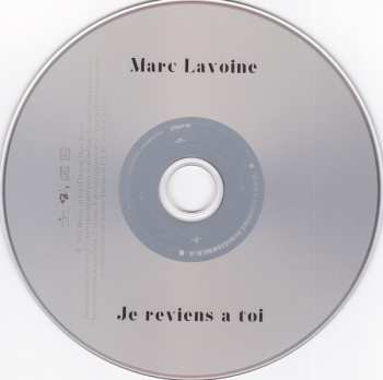 CD Marc Lavoine: Je Reviens À Toi DIGI
