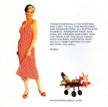 CD Marcia Ball: Peace, Love & BBQ